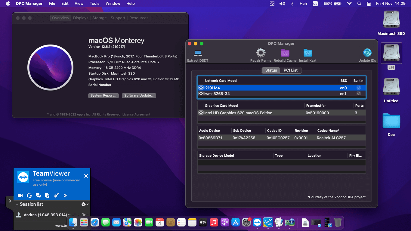 Lenovo Thinkpad X280 [KabyLake R   Intel UHD 620 + PS2]   OpenCore 1